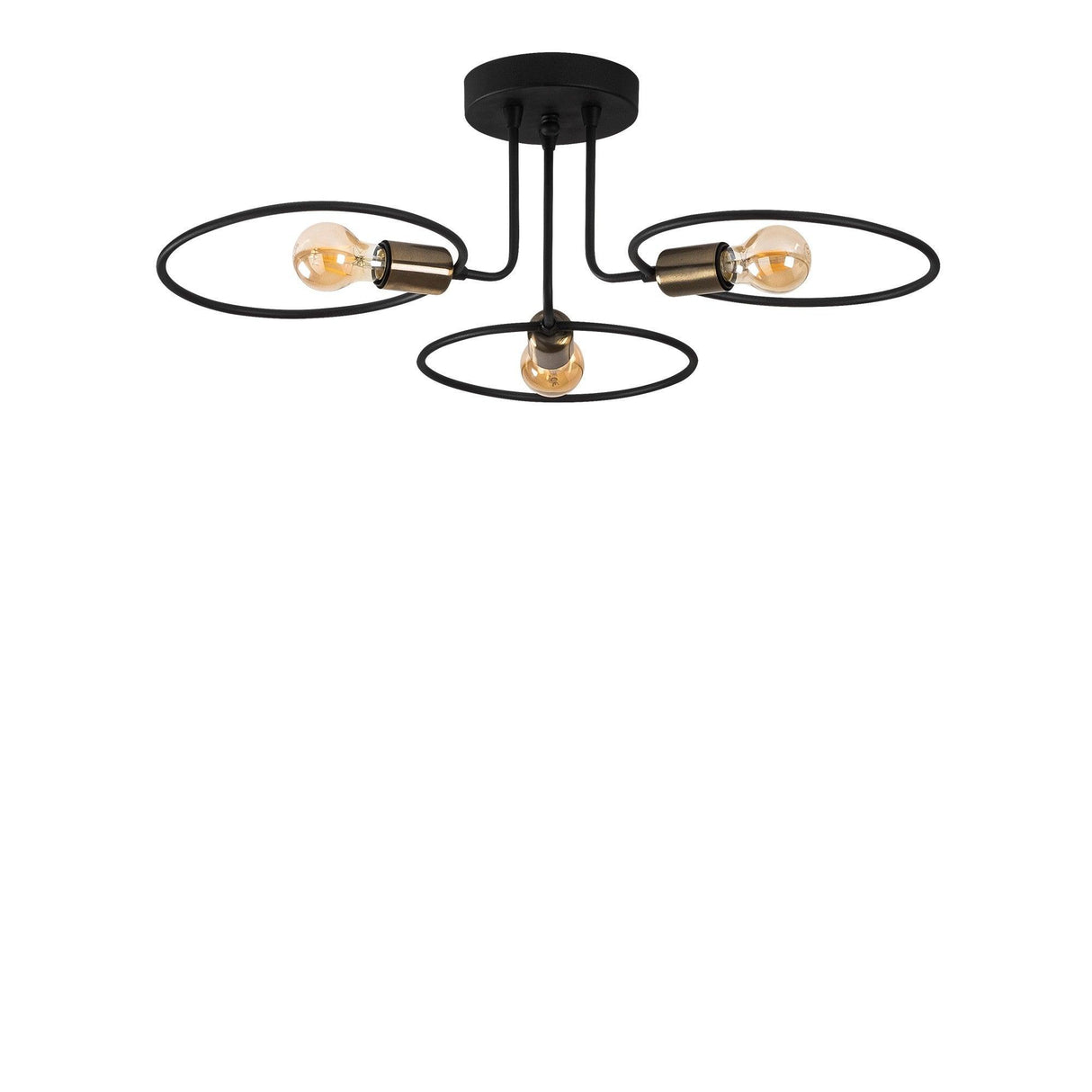 Lustra Circle Chandelier, Negru