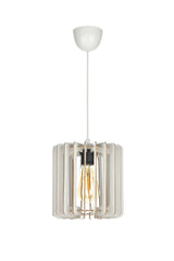 Lustra Cylinder Chandelier, Alb