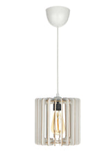 Lustra Cylinder Chandelier, Alb