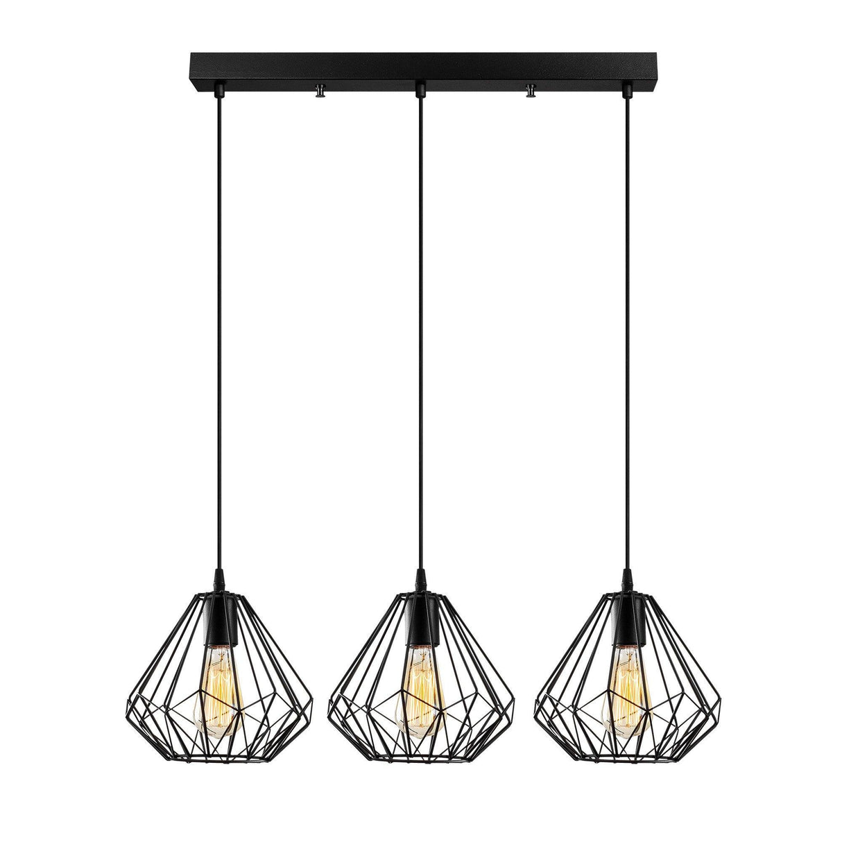 Lustra Diamond Chandelier, Negru