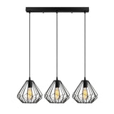 Lustra Diamond Chandelier, Negru