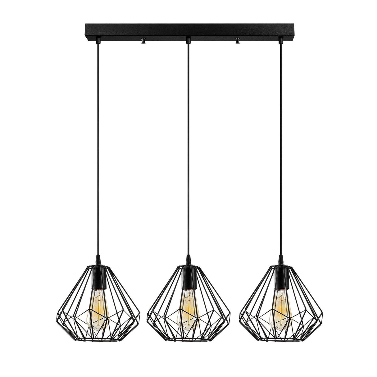 Lustra Diamond Chandelier, Negru