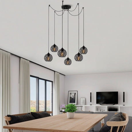 Lustra Fellini Chandelier, Negru