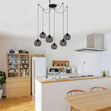 Lustra Fellini Chandelier, Negru