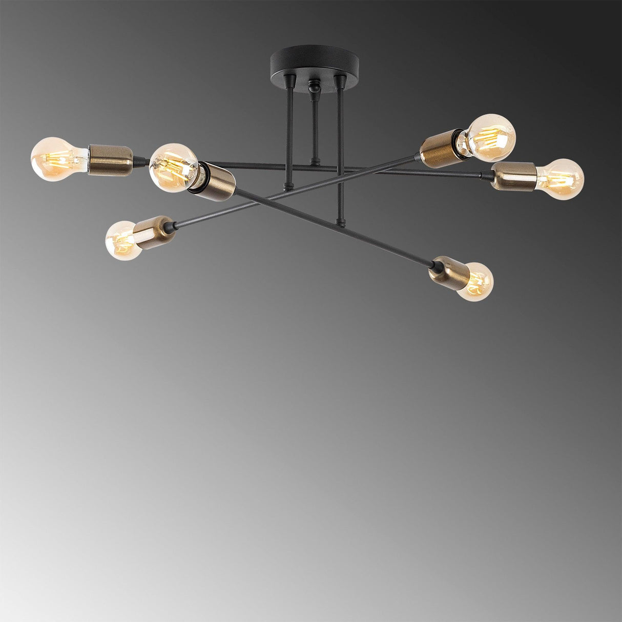 Lustra Fleur Chandelier, Negru