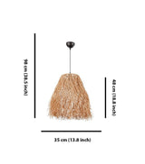 Lustra Fringe Chandelier, Natural