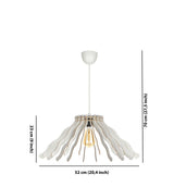 Lustra Fringed Chandelier, Alb