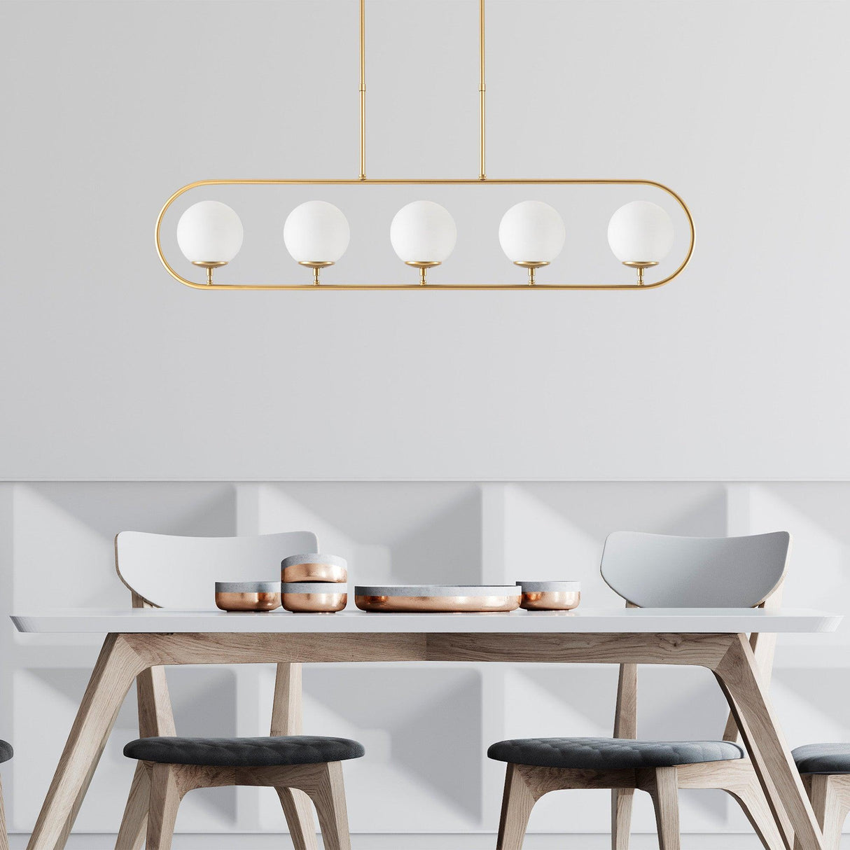 Lustra Jewel Chandelier, Auriu