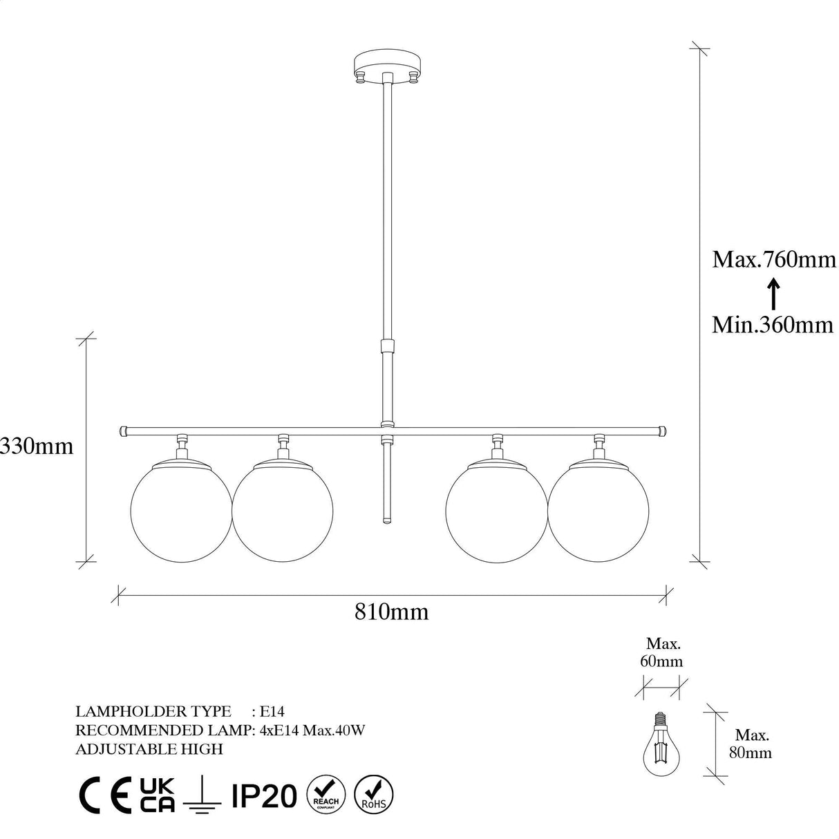 Lustra Roe Chandelier, Auriu