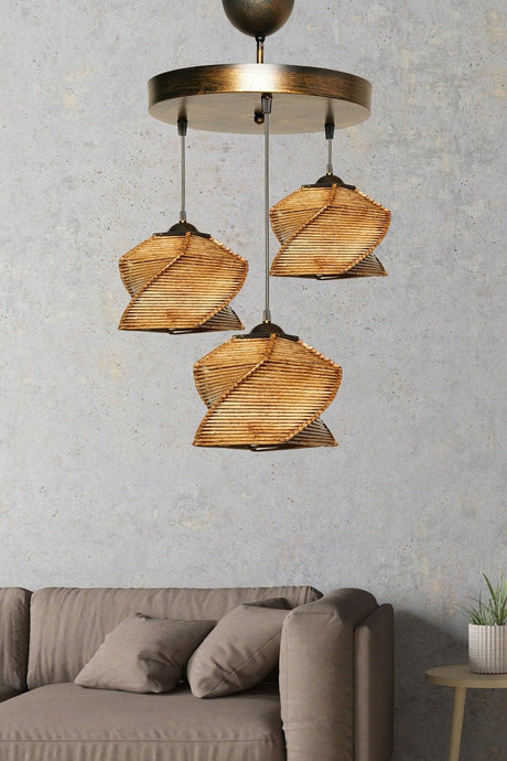 Lustra Sement Chandelier, Bej