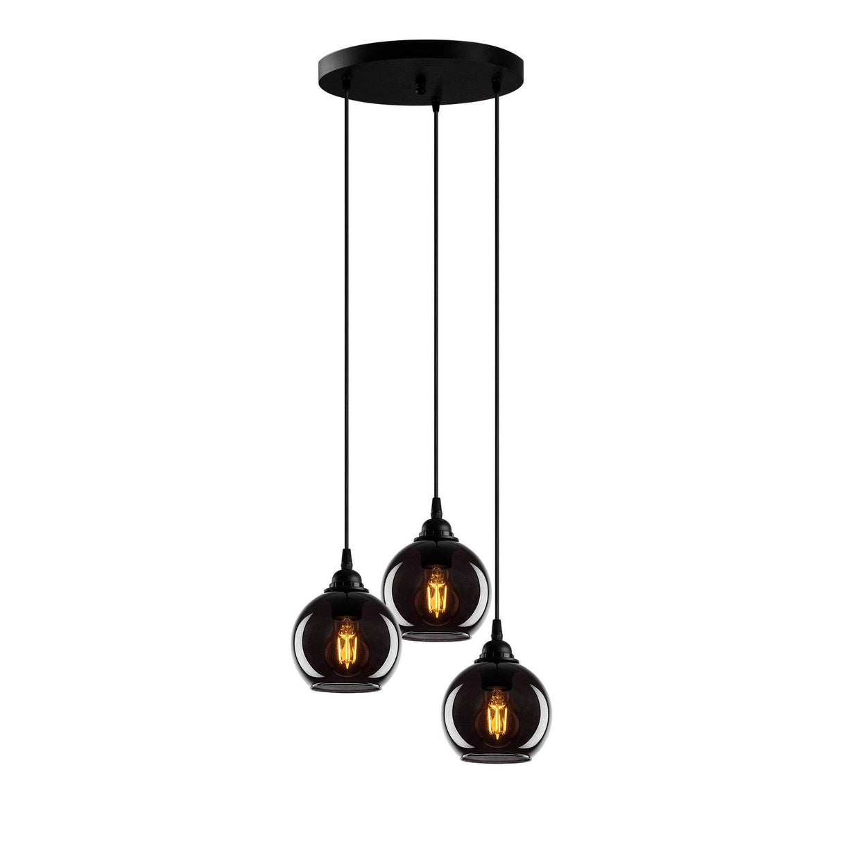 Lustra Smoked Chandelier, Fum