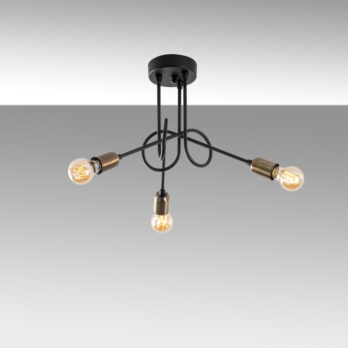 Lustra Viraj Chandelier, Negru