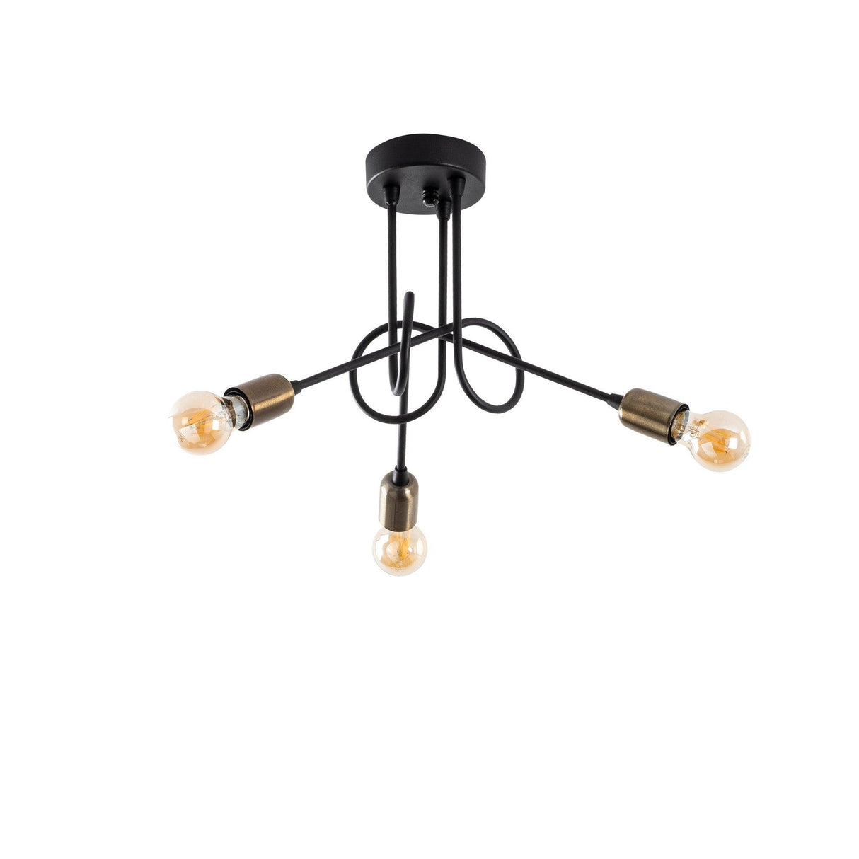 Lustra Viraj Chandelier, Negru