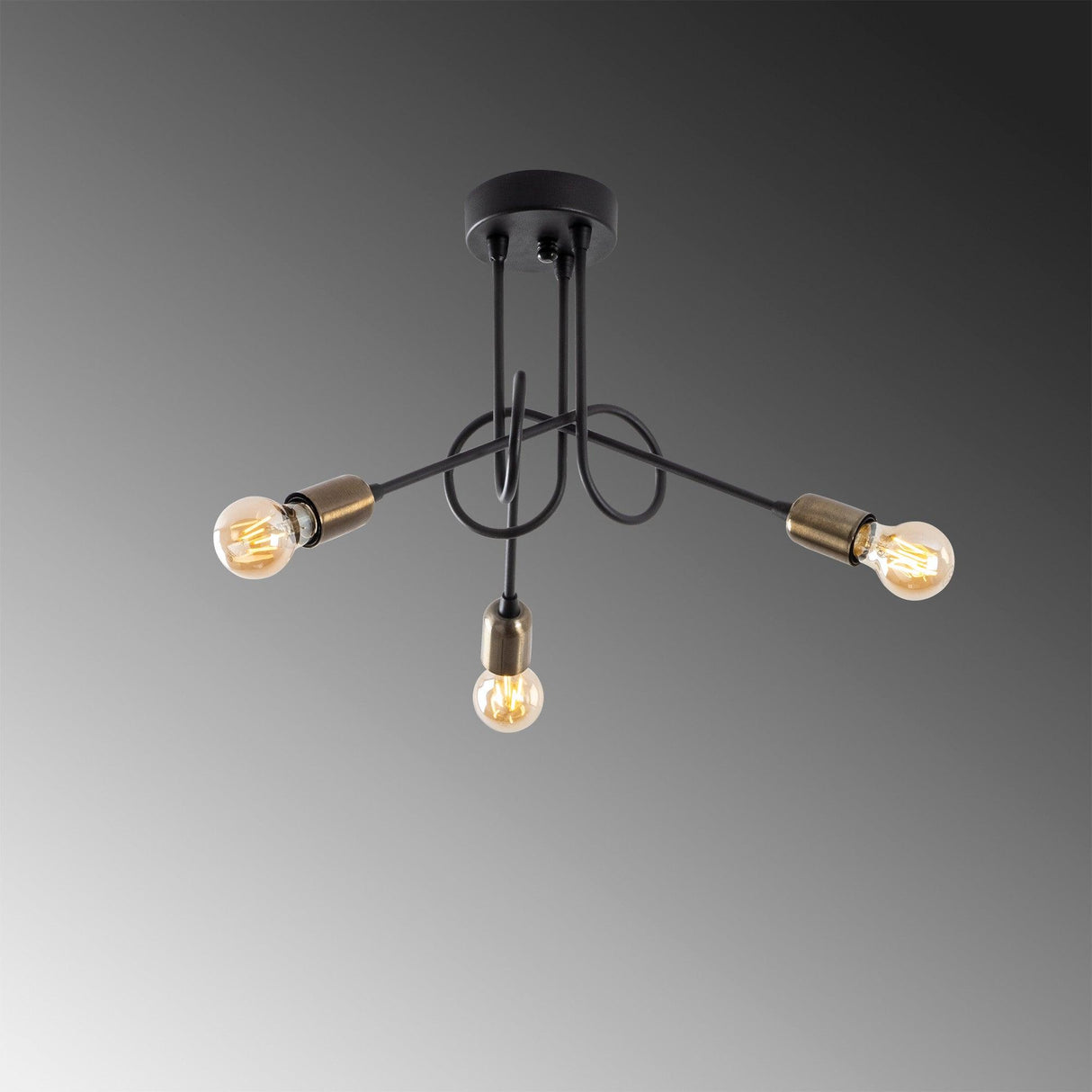 Lustra Viraj Chandelier, Negru