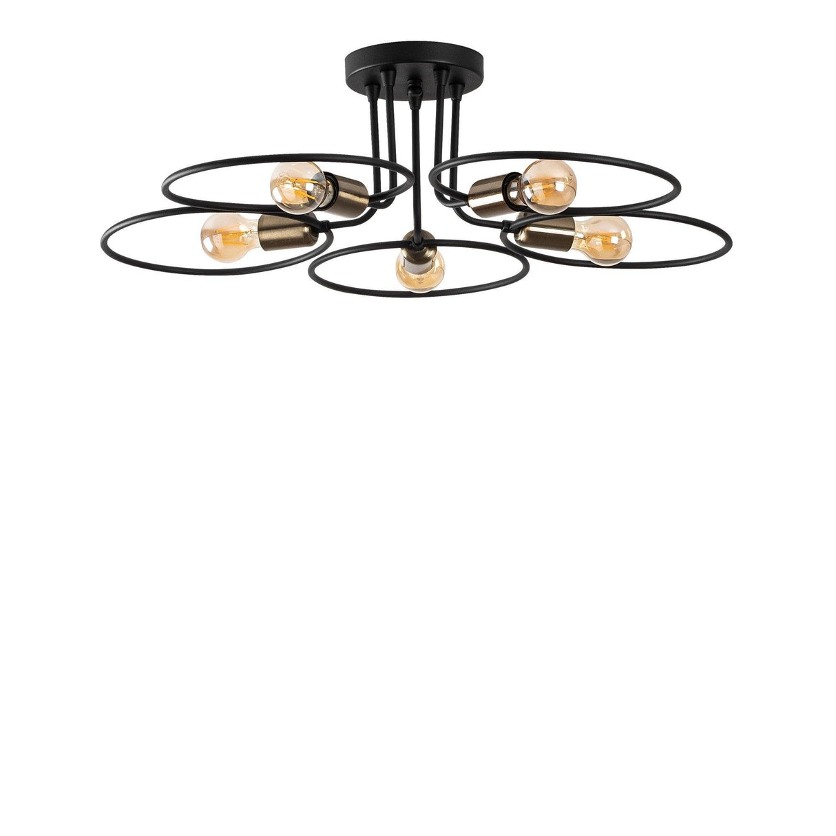 Lustra Wave Chandelier, Negru