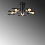 Lustra Wave Chandelier, Negru