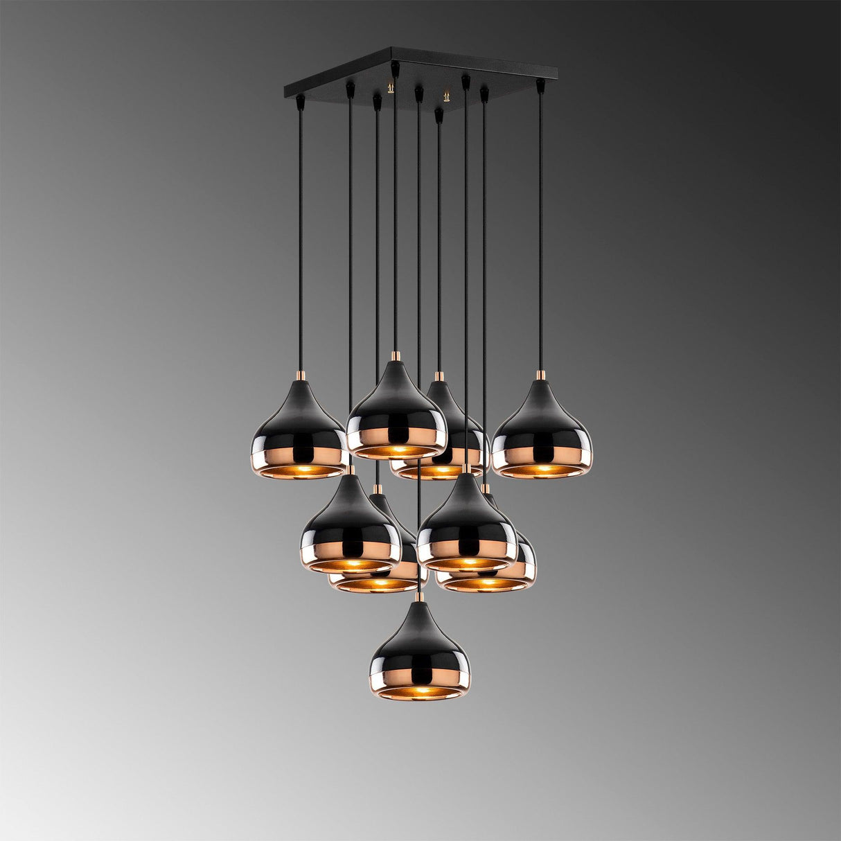 Lustra Yldo 1 Chandelier, Negru