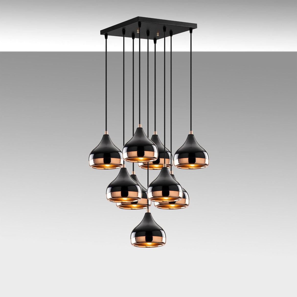 Lustra Yldo 1 Chandelier, Negru