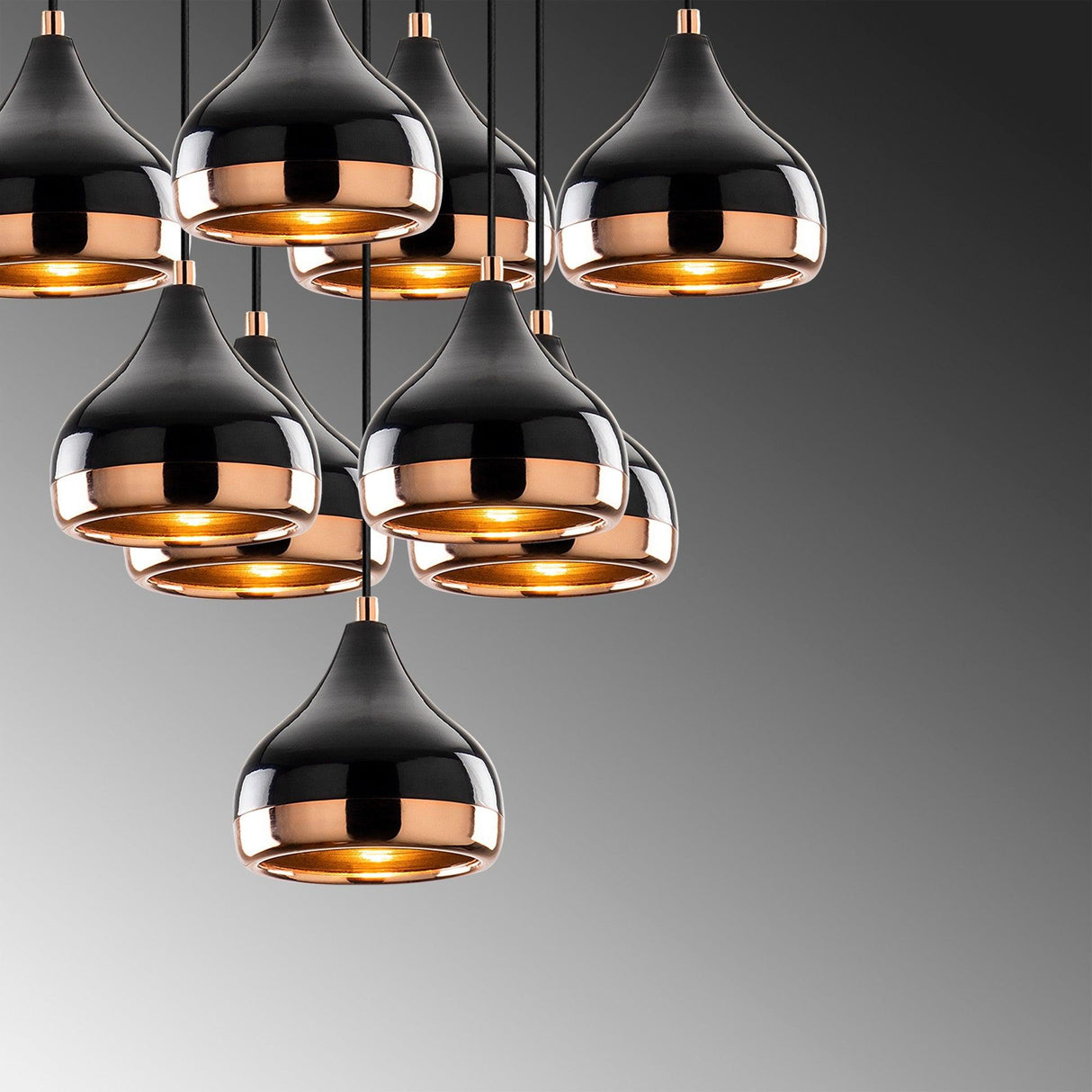 Lustra Yldo 1 Chandelier, Negru