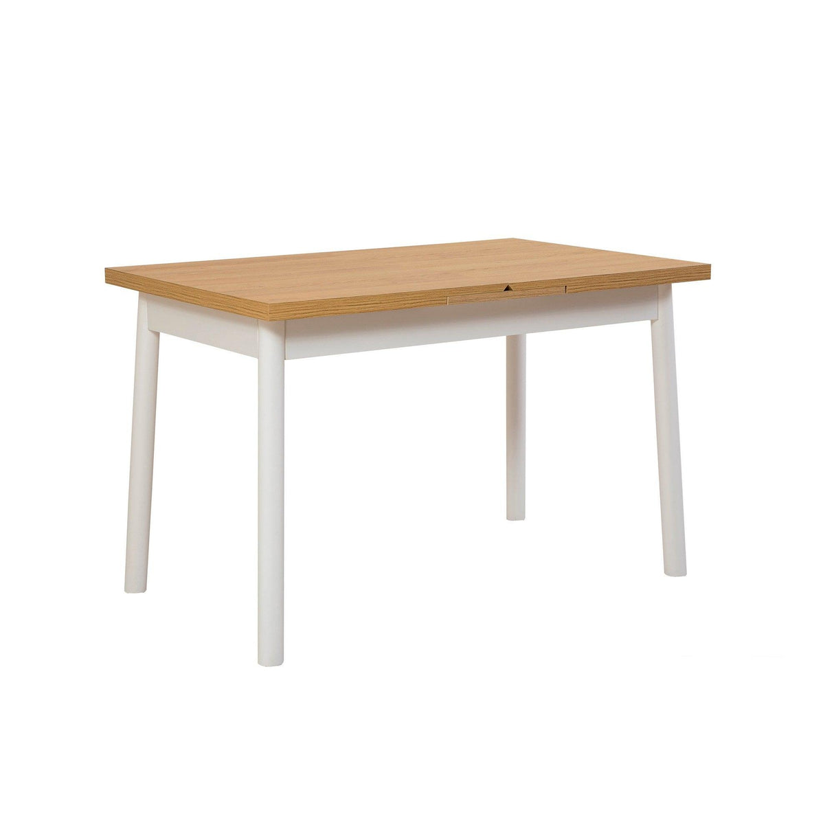 Masa de sufragerie extensibila Oliver Open -  Karina Extendable Dining Table 1, Alb, 75x75x153 cm