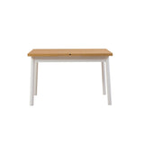 Masa de sufragerie extensibila Oliver Open -  Karina Extendable Dining Table 1, Alb, 75x75x153 cm