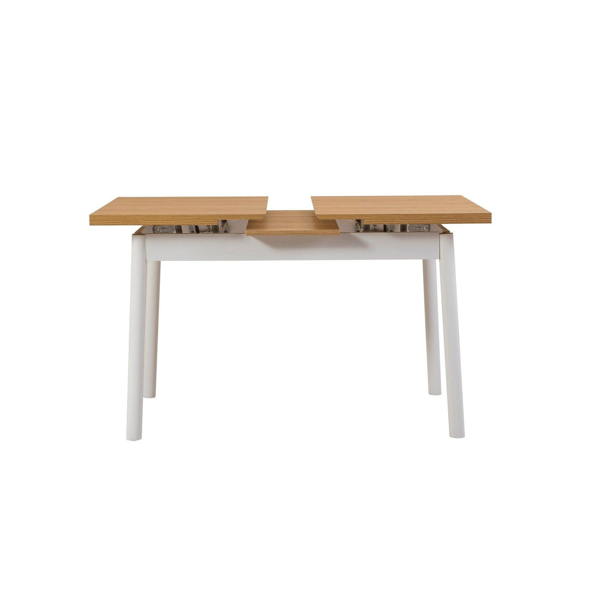 Masa de sufragerie extensibila Oliver Open -  Karina Extendable Dining Table 1, Alb, 75x75x153 cm