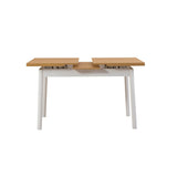 Masa de sufragerie extensibila Oliver Open -  Karina Extendable Dining Table 1, Alb, 75x75x153 cm