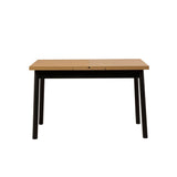 Masa de sufragerie extensibila Oliver Open -  Karina Extendable Dining Table 2, Negru, 75x75x153 cm