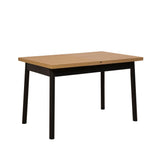 Masa de sufragerie extensibila Oliver Open -  Karina Extendable Dining Table 2, Negru, 75x75x153 cm