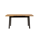 Masa de sufragerie extensibila Oliver Open -  Karina Extendable Dining Table 2, Negru, 75x75x153 cm