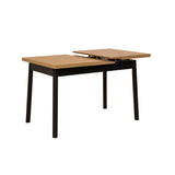 Masa de sufragerie extensibila Oliver Open -  Karina Extendable Dining Table 2, Negru, 75x75x153 cm