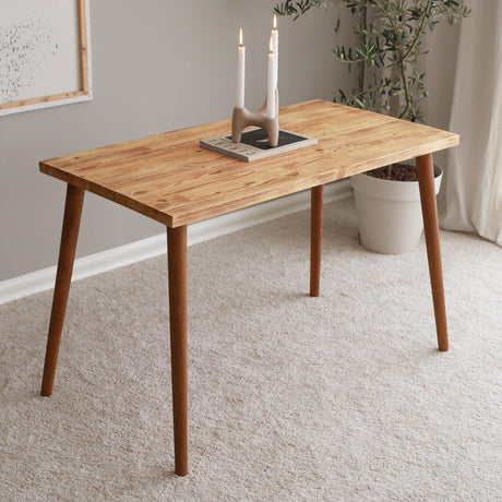 Masa Dining Cozy Natural, Stejar, 60x73x110 cm