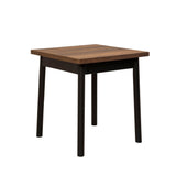 Masă Oliver Kare -  Black Barok Dining Table, Negru, 77x70x70 cm