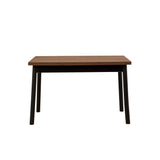 Masă Oliver Sbt -  Barok Black Dining Table, Negru, 120x77x75 cm