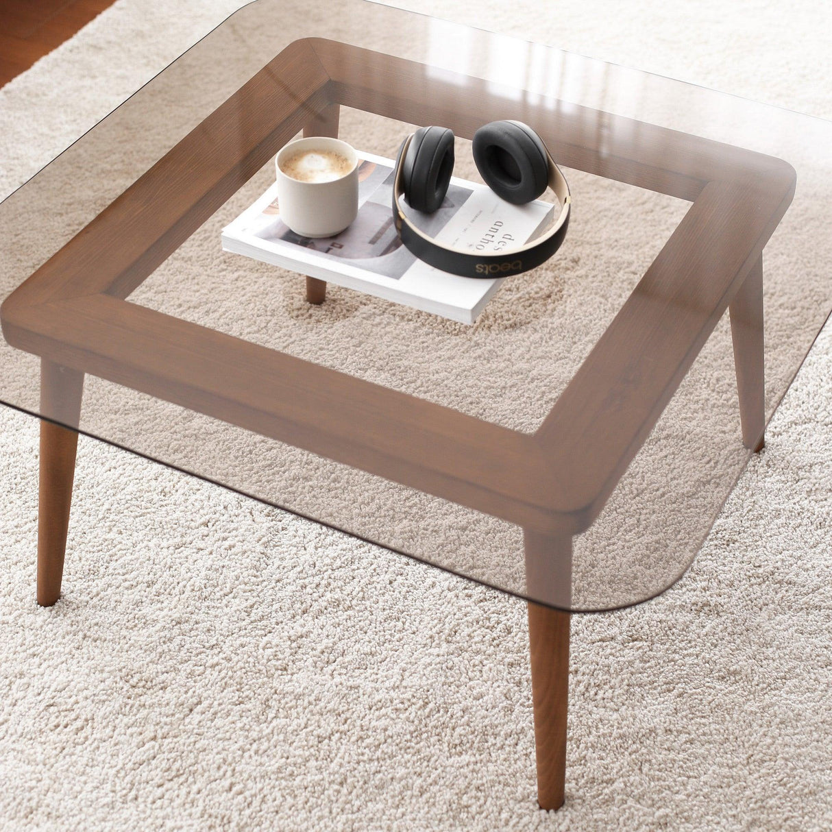 Masuta de cafea Smart, Bronz, 80x40x80 cm