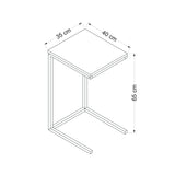 Masuta de Cafea Tip C Davin , Nuc, 35 x 65 x 40 cm