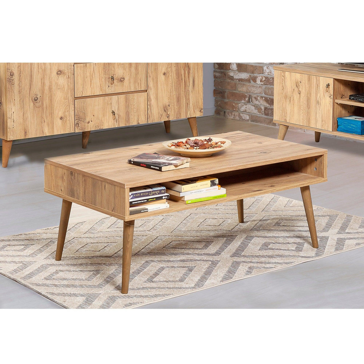 Masuta de cafea Viva - Coffee Table 1, Stejar, 45x60x110 cm