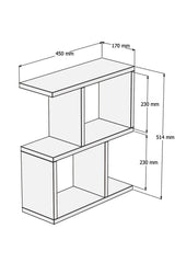 Tabel lateral La, Safir, 45x51,4x17 cm