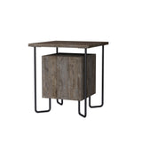 Noptiera Acres Nightstand - Dark Coffee, Maro inchis, 40x45x40 cm