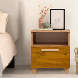 Noptiera Leva Alfa Sun Nightstand, Stejar, 45x52x40 cm