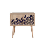 Noptiera Two - 123 Nightstand, Stejar Sonoma, 40x61x60 cm