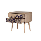 Noptiera Two - 123 Nightstand, Stejar Sonoma, 40x61x60 cm