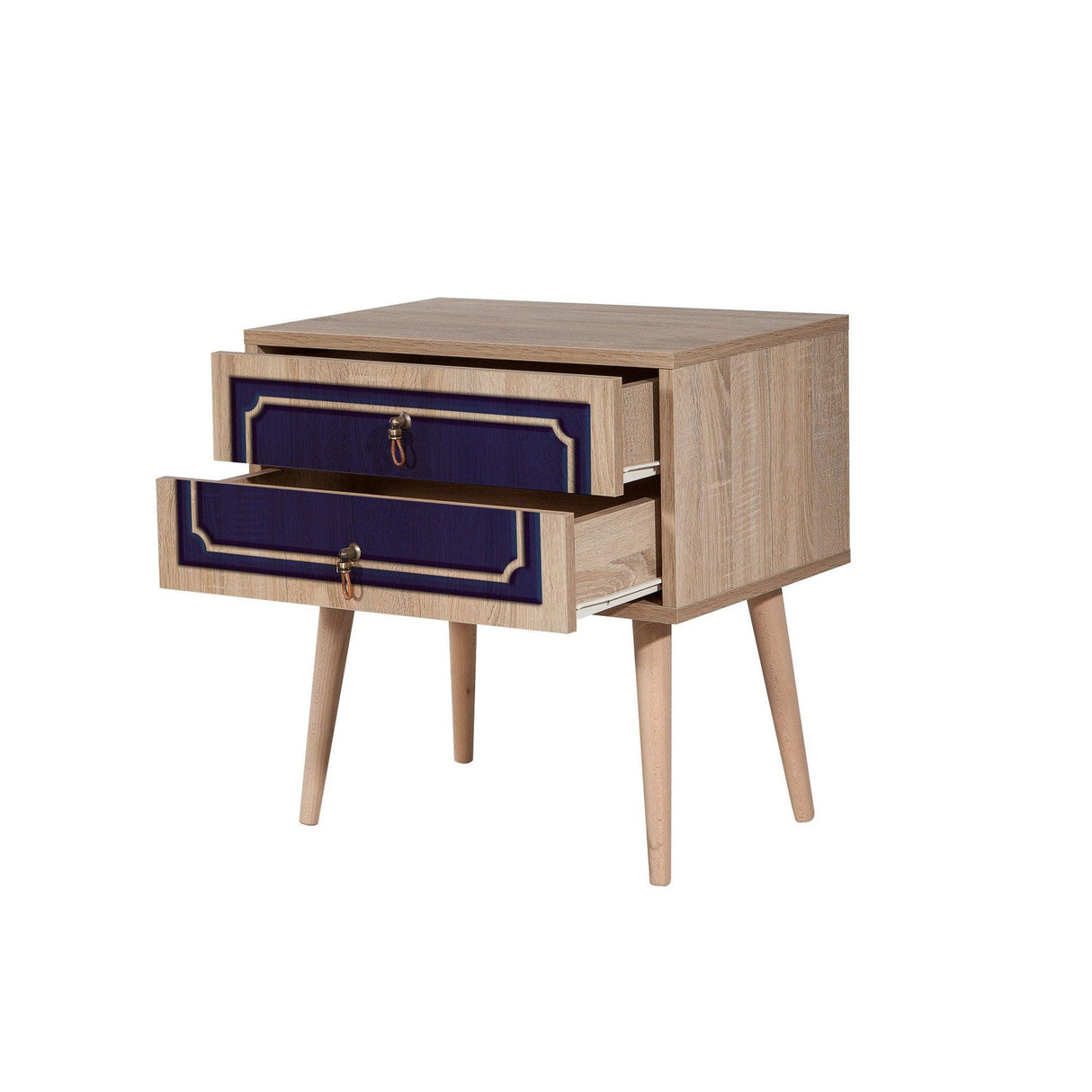 Noptiera Two - Nightstand 7, Stejar Sonoma, 61x40x60 cm