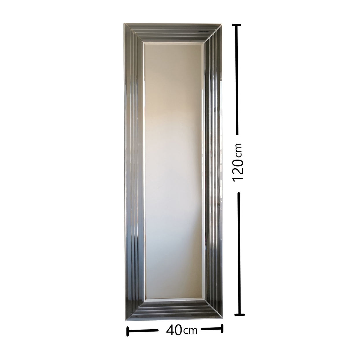 Oglindă A302D, Argint, 3x120x40 cm