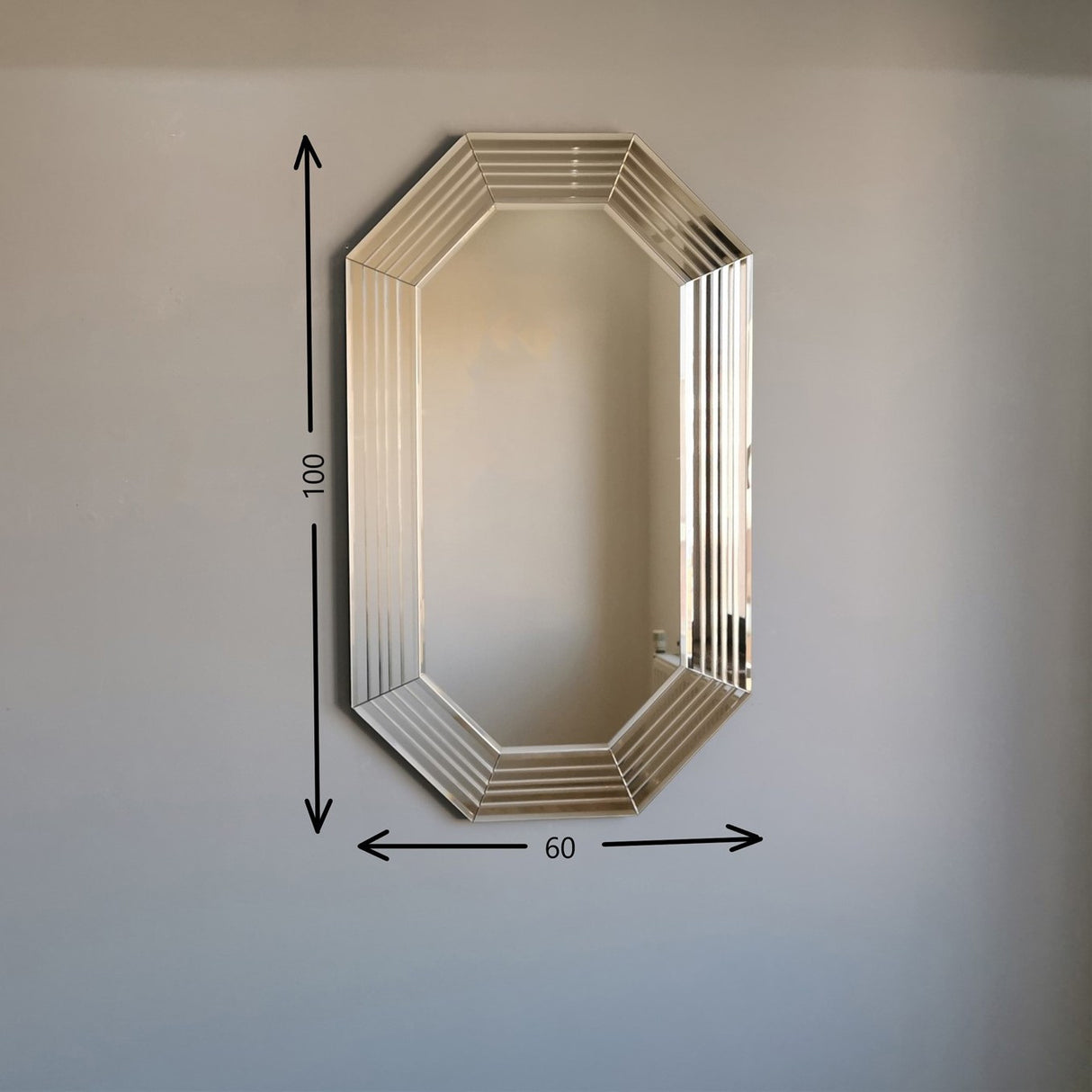 Oglindă A313Y, Bronz, 3x60x100 cm