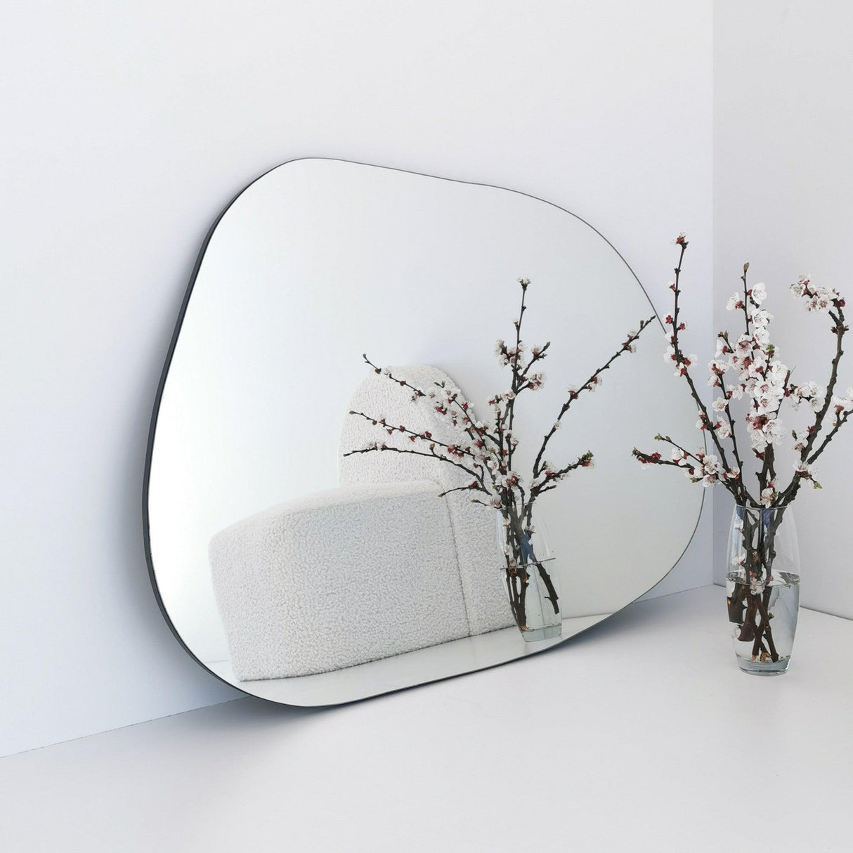 Oglindă Amorphous, Transparent, 90x70x3.2 cm