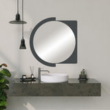 Oglinda decorativa Lucky Mirror - Black, Negru, 2x70x65 cm