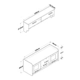 Pantofar cu taburet si cuier Zuleyha, Alb, 120 x 45 x 40 cm