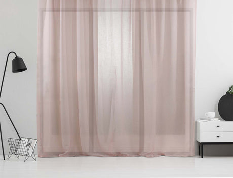 Perdea transparentă Elegance 1, Roz, 140x175 cm