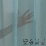 Perdea transparentă Minimal 1, Turcoaz, 140x245 cm
